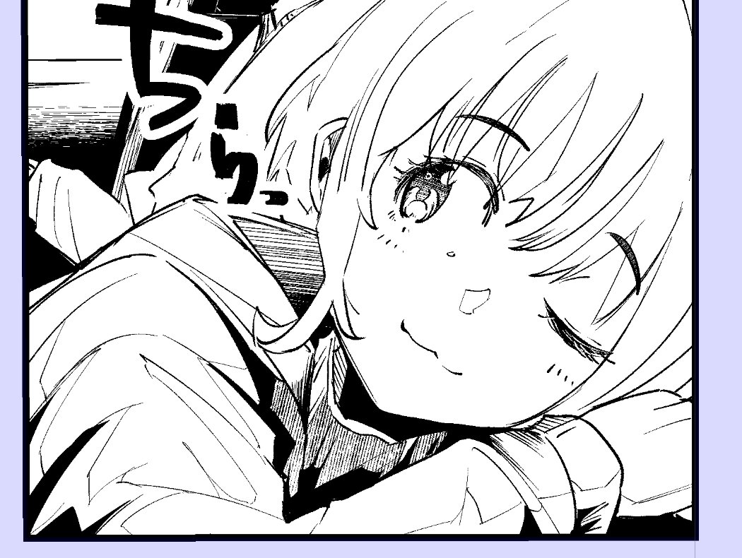 ちら見マキたそカワイく描けたでござ☺️ 