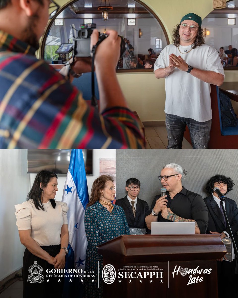 SECAPHN's tweet photo. La SECAPPH reunió a medios y creadores de contenido en un Brunch Cultural para compartir la visión de la campaña Honduras Late, enfocada en fortalecer el arte, la cultura y la identidad nacional. El encuentro contó con el apoyo del restaurante Tony’s Mar.
#HondurasLate #SECAPPH https://t.co/KeChqnw4E2