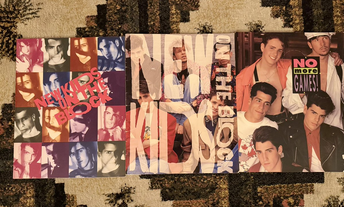 KaileyLlewelly1's tweet photo. 1989 Hangin Tough Tour Book

1990 Magic Summer Tour Book

1991 No More Games Tour Book 

At this point I guess I’m collecting tour books. I’m never going to get rid of these and they are in great condition #nkotb #bhlove #donnniewahlberg #babybh 🧡💙💛❤️💚 https://t.co/K0Ra9NrvAV