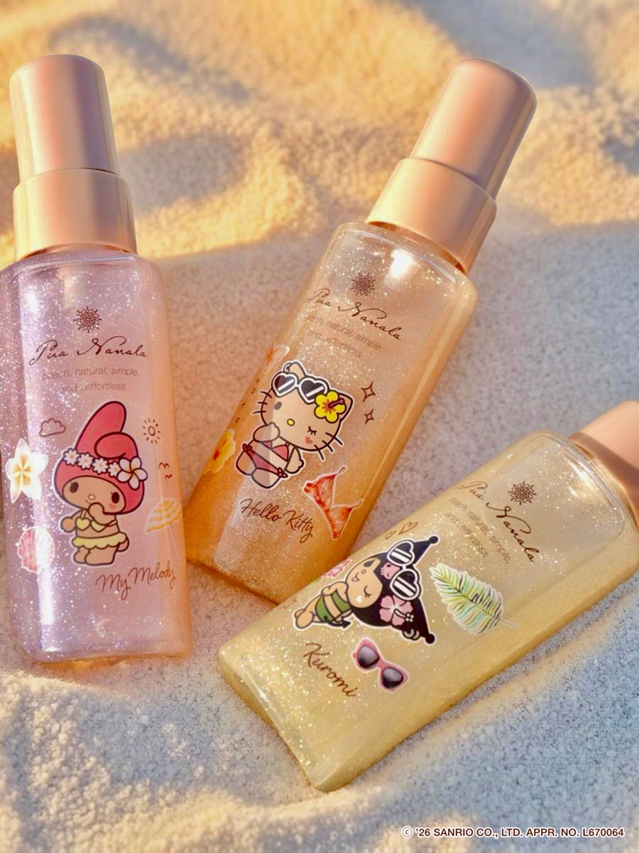 lipsjp's tweet photo. みちょぱこと池田美優さんがプロデュースするフレグランスブランド「プア ナナラ」とサンリオがコラボ❣️
限定パッケージの香水とフレグランスジェルが発売になるよ✨
オトナなビーチギャルをテーマにした、ハローキティ・クロミ・マイメロディ・ポチャッコが可愛い💗
4月18日(土)発売💡 https://t.co/D6YVh0WT3e