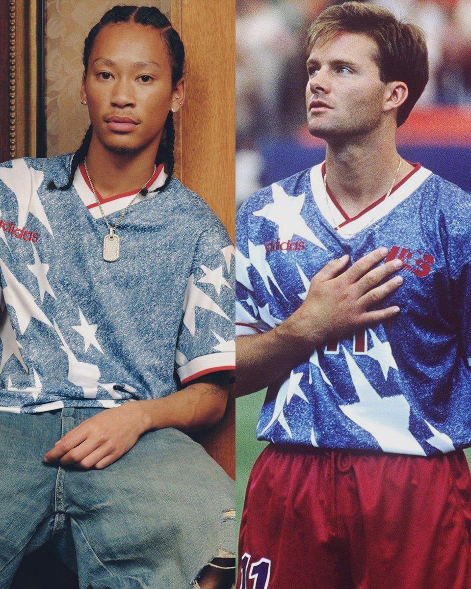 adidas just ran back USA's 1994 World Cup denim jersey 🤯⚽