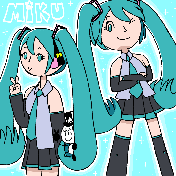 ARlovesblue's tweet photo. My first time drawing her 🩵
#hatsunemiku #mikumonday https://t.co/LbVapFE4M7