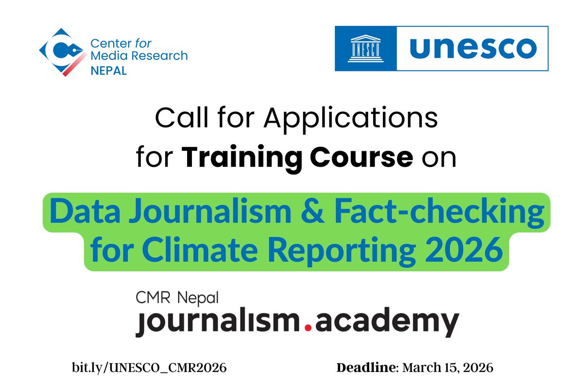 CMR-Nepal Journalism Academy tweet media