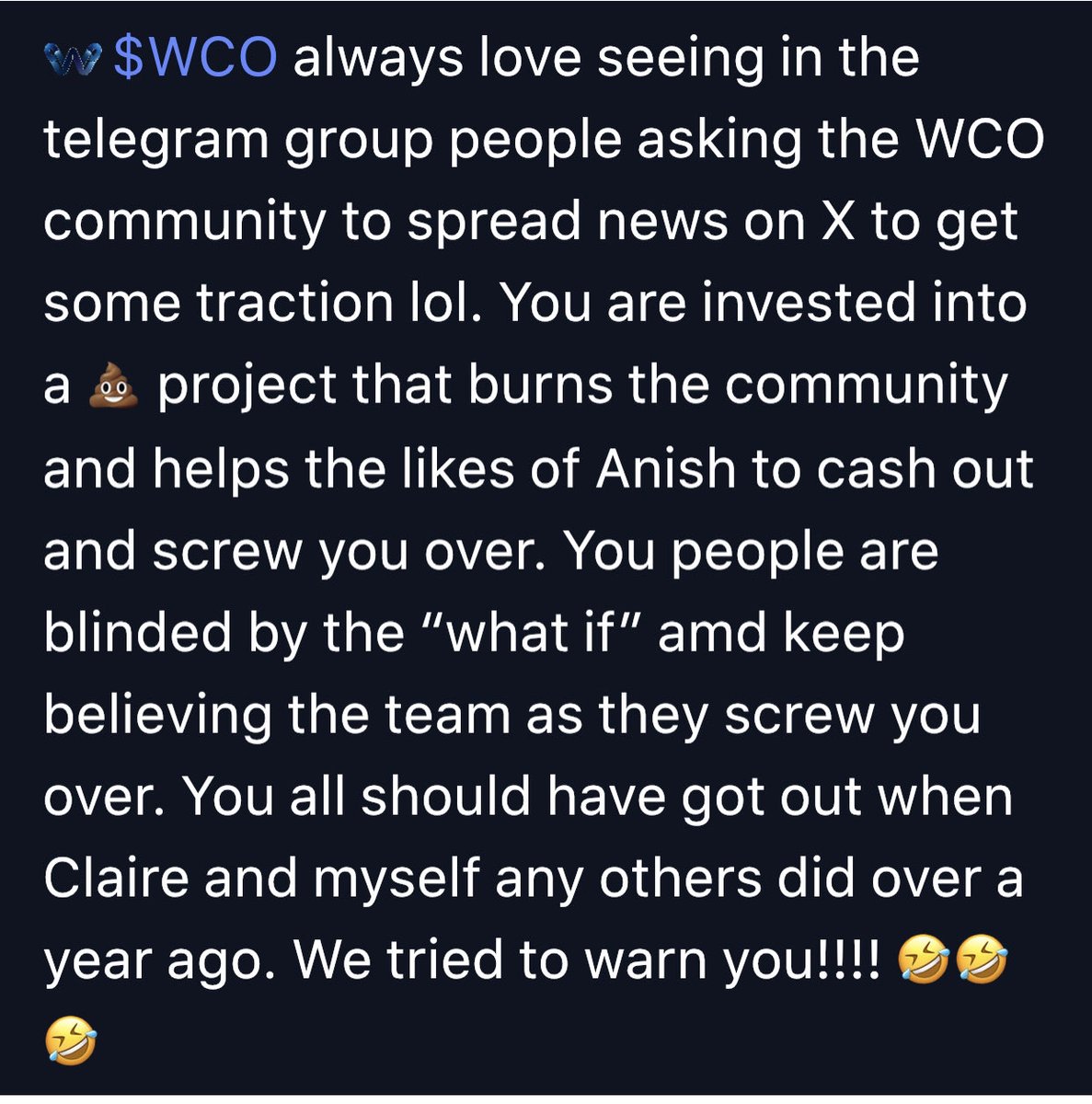 333Xrp's tweet photo. @VenomousInsect @jay880101 @craig80667956 @Anish_tweeets Anish is a conman who hides behind his paid wayfinders who are pieces of 💩
When @Anish_tweeets paid them off they changed their tune and supported his ongoing scam

@Anish_tweeets 
@winitylife 
@WChainNetwork 
@WadzPay 
@LFWallet 
#Wchain 
$WCO scam
@crypto_c101 
@XJohanHansonn https://t.co/Xt9QaQwQqM