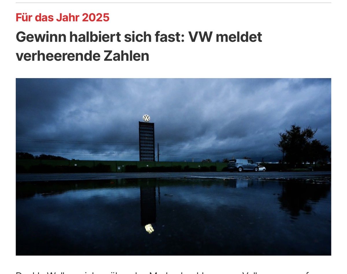 Wie kommt das bloß?! #vw #gewinn #gewinneinbruch #rotezahlen #elektroautos #arroganz