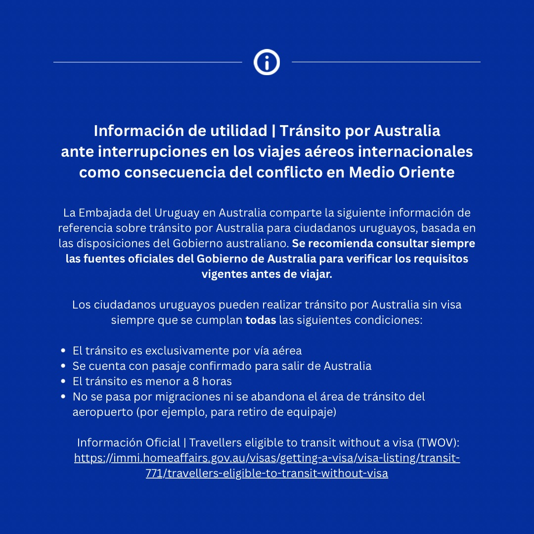 Embassy of Uruguay to Australia, NZ, Fiji, Timor tweet media