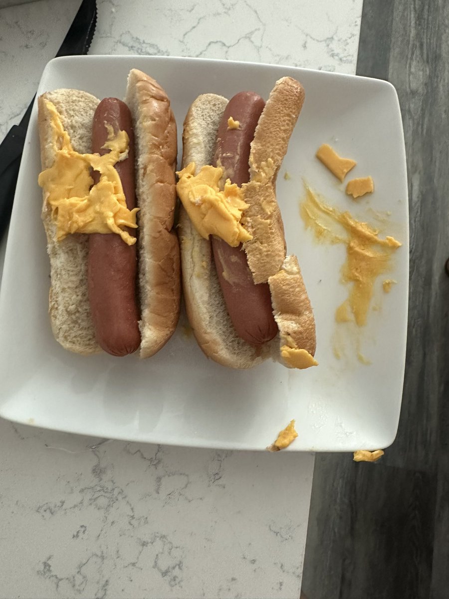Imneverwrong81's tweet photo. Just sent the longest shot of a dm to a chick with 10k followers. This may be a new low. Hot dogs with cheese… https://t.co/9W2SfK4nAG