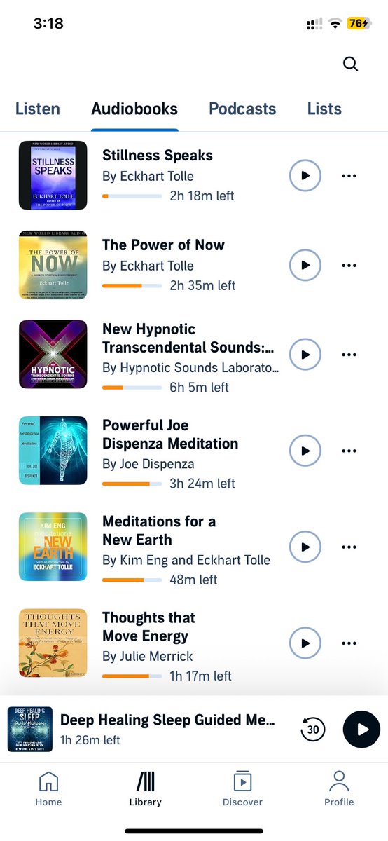 rojerthatx's tweet photo. @MaccabeesRising @pmarca This is my audible list. https://t.co/NYV3VBGKSh