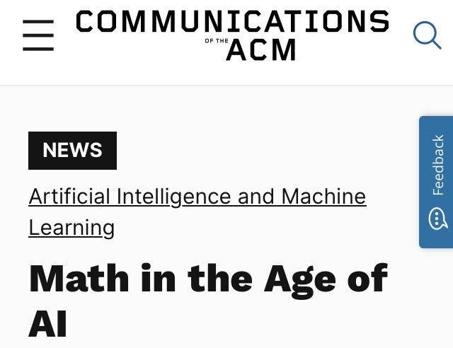 KenOno691's tweet photo. Great read by Allyn Jackson on how AI is reshaping mathematics. Also thanks for the nod Allyn. Highly recommend checking this one out: https://t.co/O5maECW3fz https://t.co/blKqeDj2Wt