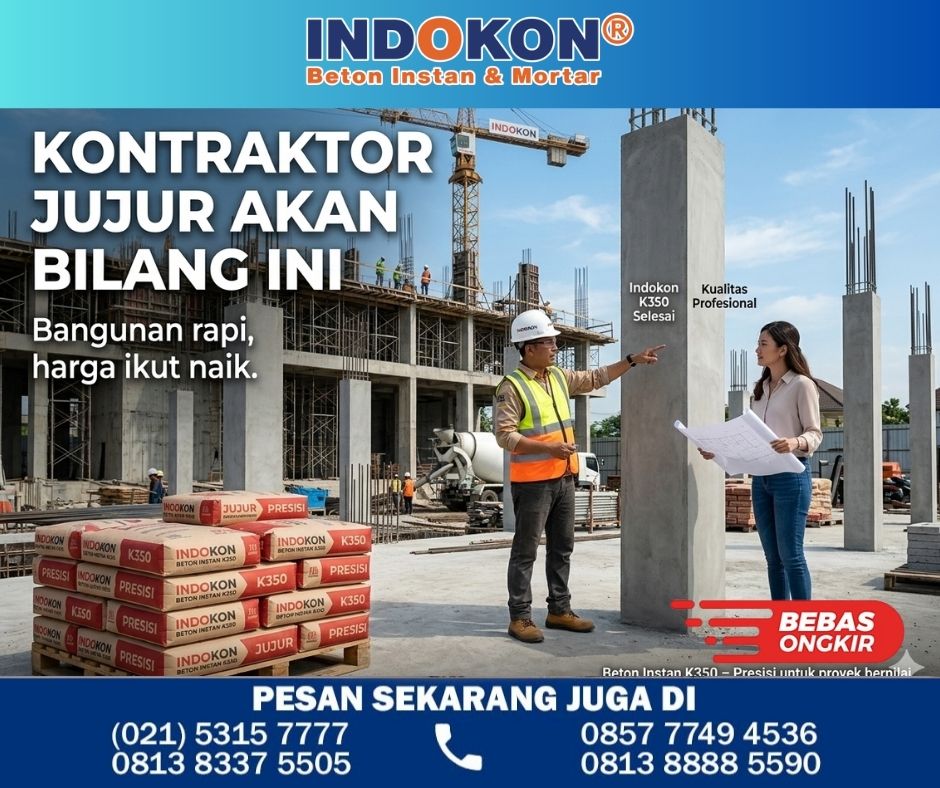 indokon1's tweet photo. Kalau kontraktor jujur, mereka akan bilang ini:
Struktur yang rapi & presisi bikin nilai bangunan naik.
Makanya banyak proyek pakai Beton Instan K350 Indokon.
Bangunan rapi = harga ikut naik.
🔗 https://t.co/YEVSBDATOW
#BetonRapi #NilaiBangunanNaik #K350 #Indokon #ValueBuilder https://t.co/vt6njpkPTx