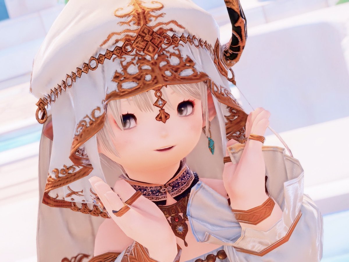 みんみちゃんVD用アラビア風装備🪔 占星のこの頭ずっと使いたかったから使えて嬉しい! 