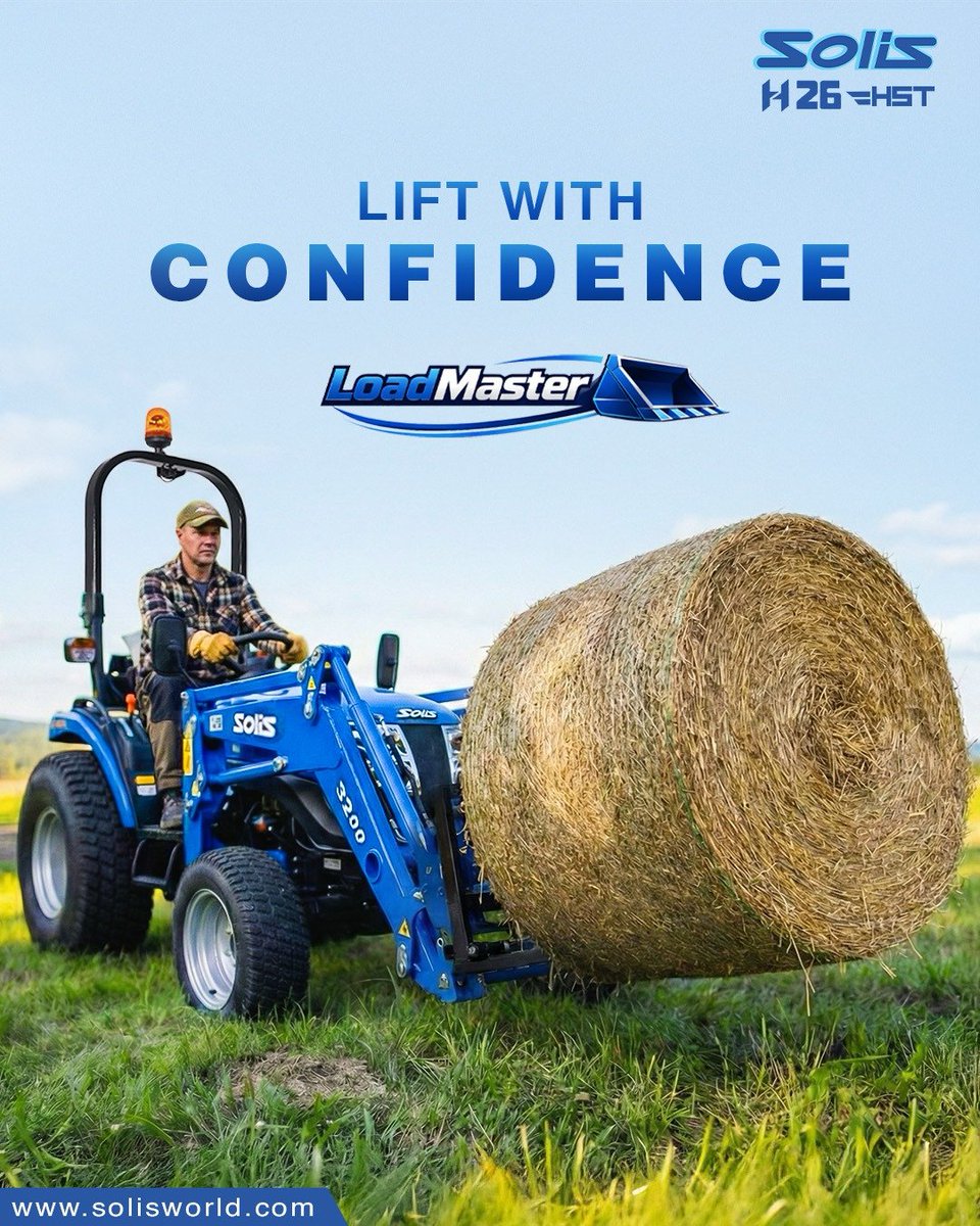 SolisTractor's tweet photo. Solis S26 handles multiple tasks effortlessly, delivering precise movement, lifting, and stacking with precision and confidence.
#SolisTractors #LoadMaster #ToughestPerformer #Tractor #Agriculture #Farming #SmartFarming #ModernAgriculture https://t.co/1l0E1hqxfZ