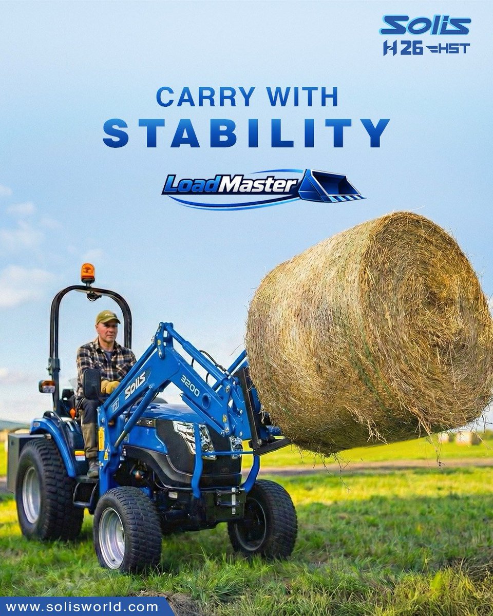 SolisTractor's tweet photo. Solis S26 handles multiple tasks effortlessly, delivering precise movement, lifting, and stacking with precision and confidence.
#SolisTractors #LoadMaster #ToughestPerformer #Tractor #Agriculture #Farming #SmartFarming #ModernAgriculture https://t.co/1l0E1hqxfZ