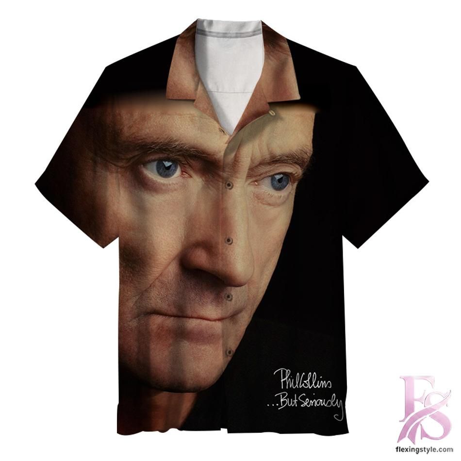 FlexingStyle's tweet image. Phil Collins But Seriously Hawaiian Shirt
#IconicStyle #MusicFashion Phil Collins' But Seriously Hawaiian Shirt blends retro vibes with laid-back charm, embodying his timeless artistic flair.
👉cutt.ly/VtTTIjc4