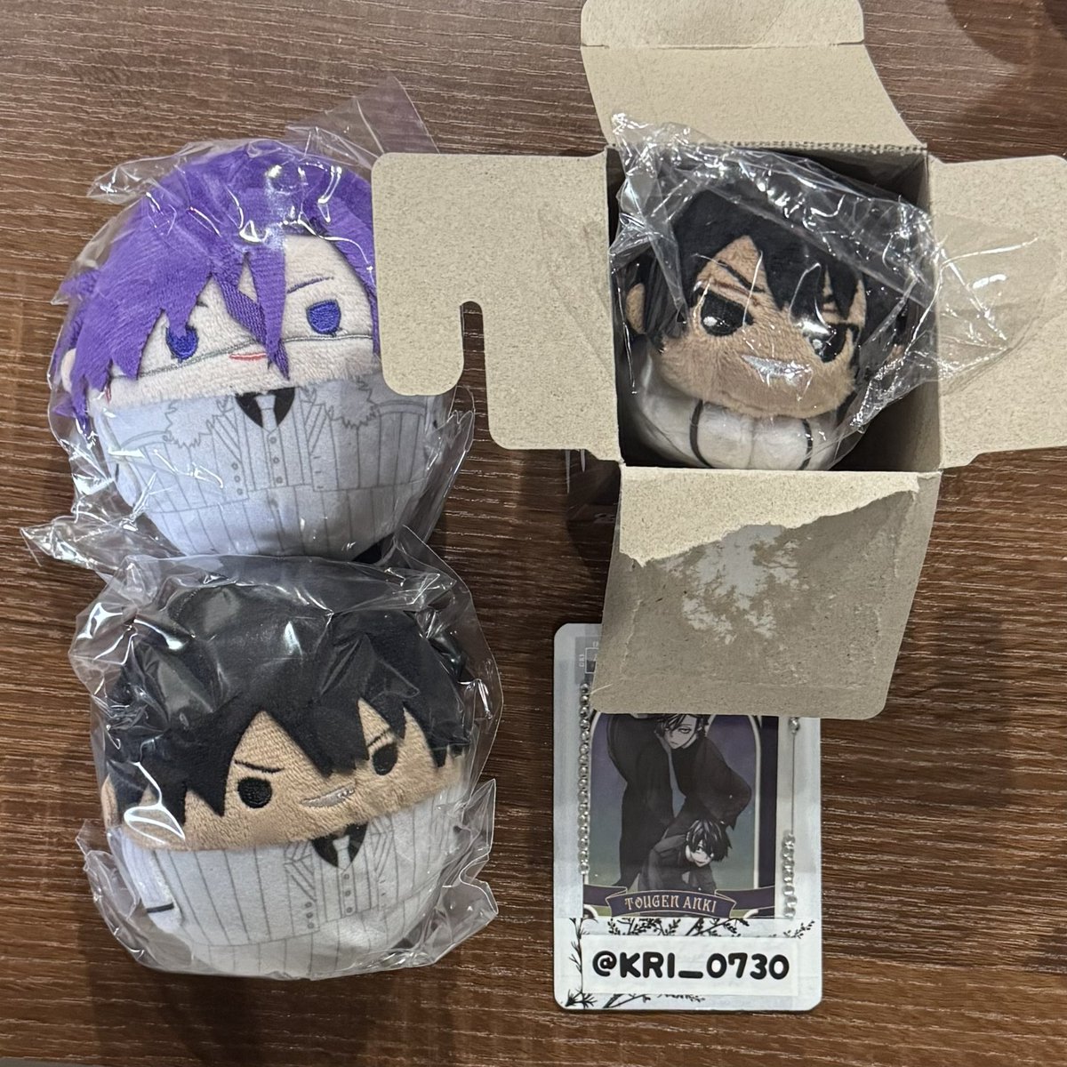KRI_0730's tweet photo. 【交換 譲渡】桃源暗鬼 ぽてコロ はぐキャラ ふわコロりんマスコット

譲：画像1️⃣桃華月詠 桃角桜介

求：画像2️⃣ 無陀野無人 花魁坂京夜 淀川真澄／定価 + 送料

✮異種交換🉑
✮ﾘﾄﾘﾝ必見
✮譲渡は3点纏めてのみ

お気軽にお声掛けください︎ https://t.co/Nvf0uxnGKR