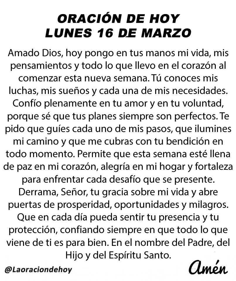 Oración De Hoy tweet media