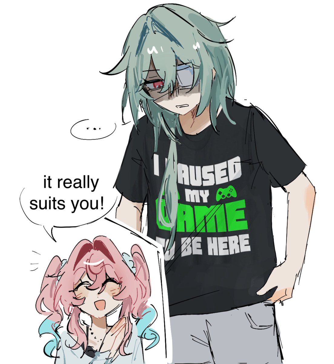 hyacine buys anaxa a new shirt!