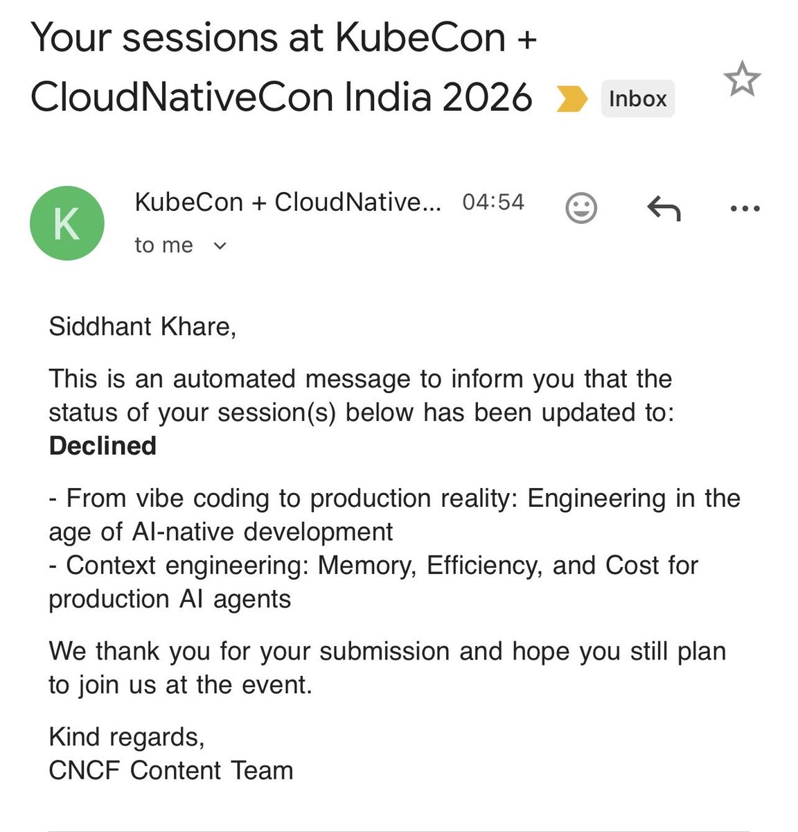 Siddhant Khare tweet media