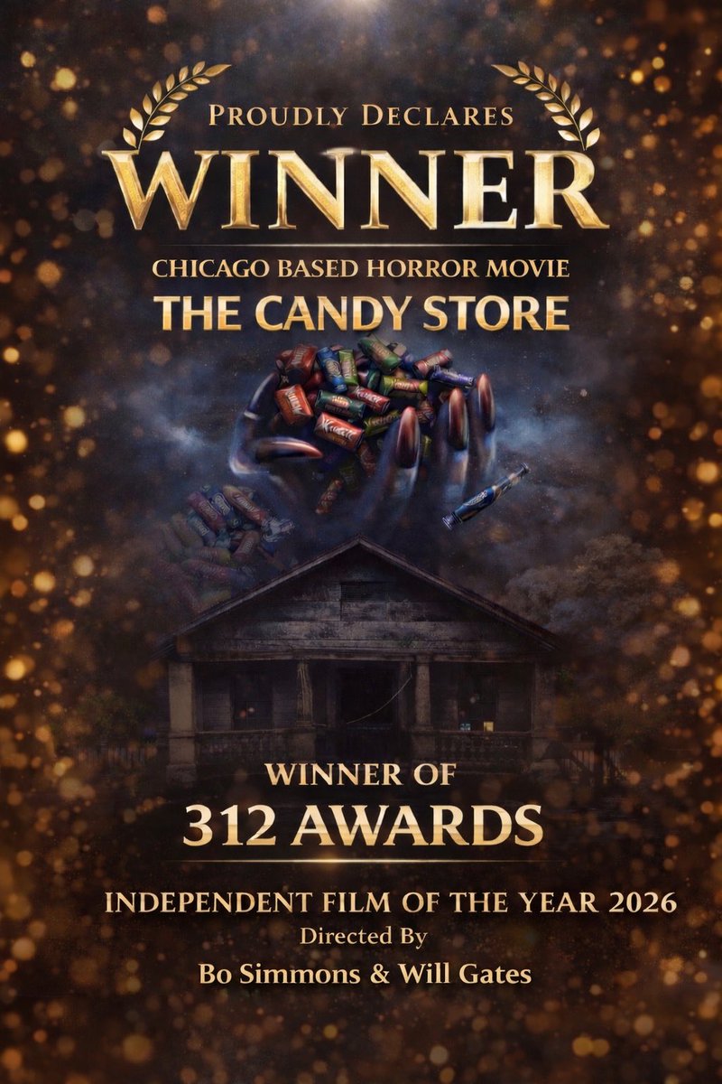 WILLGATES's tweet photo. The Candy Store wins Independent Film of the Year at the 312 Awards https://t.co/2VqzDmbD4j