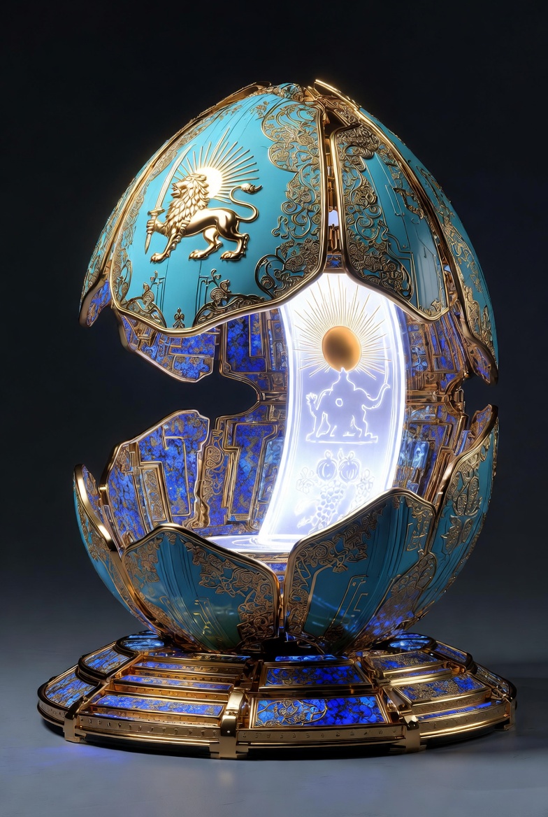 wxplqjngdfr's tweet photo. Eternal Lion Archive Sun Pod #Iran #art #tech #design #furnishing #egg (Artifact Series) #ProsperityProject #IranProsperityProject #Revitalization #MIGA #ProsperityProject #GoldenAge https://t.co/yhqy7hE01J