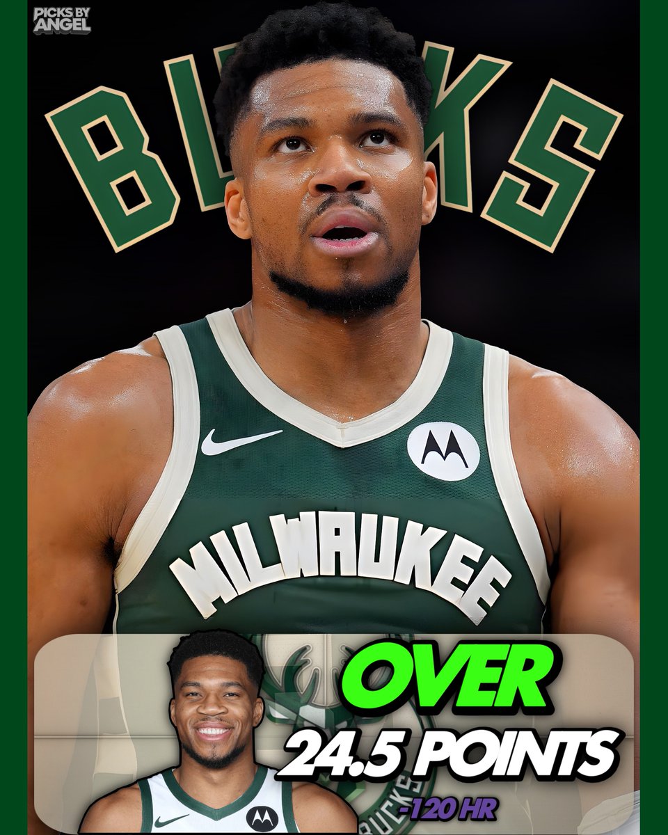 picksbyangel's tweet image. 🏀 Giannis Antetokounmpo O 24.5 Points (-120)
#FearTheDeer

• Giannis is back, and his minutes have gradually increased in each game since returning. With two days of rest, I expect that trend to continue, and there’s a good chance we see him play 30+ minutes in this matchup.
•