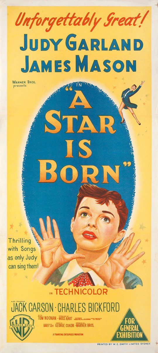 TCMComingUp's tweet photo. #ComingUpOnTCM 

A STAR IS BORN (1954) Judy Garland, James Mason, Jack Carson
Dir.: George Cukor 9:15 AM PT

A falling movie star marries the newcomer he's helping to reach the top.  

2h 56m | Musical | TV-PG

#TCM #TCMParty #HaroldArlen #IraGershwin #MossHart #RonHaver https://t.co/5eUVbbKd2J