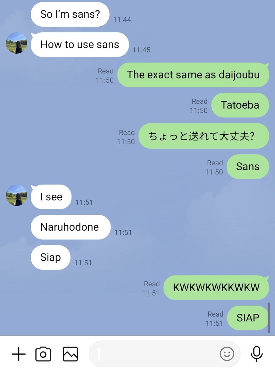 Berhasil menative kan temen jepang