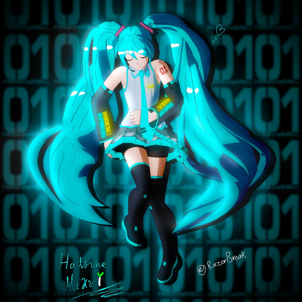 RazorBreak's tweet photo. Hatsune Miku/初音ミク 🩵
Happy 3/9!

#HatsuneMiku #Fortnite #MikuDay https://t.co/XXjvNXHTwW
