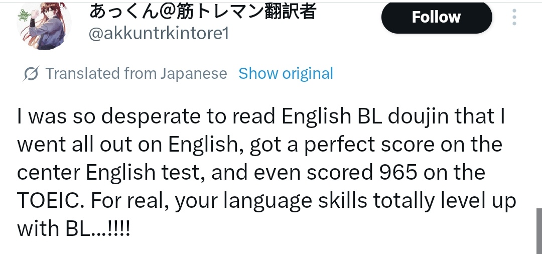 marureviere_'s tweet photo. locking in and excelling in another language through one's love for bl… language barriers never stand a chance against the power of bl. https://t.co/GJ8OOVHL4L