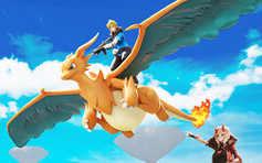 NotJim99's tweet photo. Literally the bastard lovechild of Charizard and Quivern. And the girl looks like Zero-Two from DaliFra. https://t.co/aifEmlCIw0