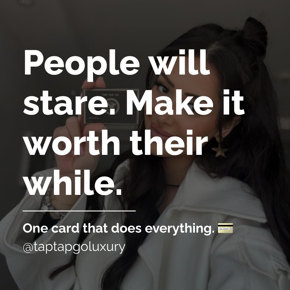 taptapgopr's tweet image. Make every connection count 💎
 Make every tap memorable 💫
 Make it Tap Tap Go ✨

 One card that does everything. 💳

#TapTapGo #LuxuryCard #EliteExperience
