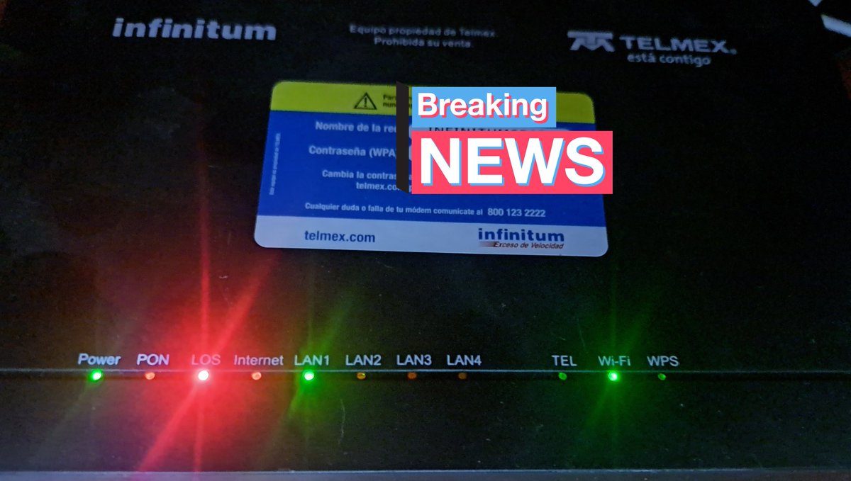HeliosSeti's tweet photo. @Telmex @TELMEXSoluciona , no tengo internet, ya reinicie, desde el 7 de marzo a las 5:24 horas no tengo Internet,  la respuesta de que lo están verificando ya la se desde el sábado temprano, ya son 3 días sin el servicio https://t.co/SK1gIl4L5H