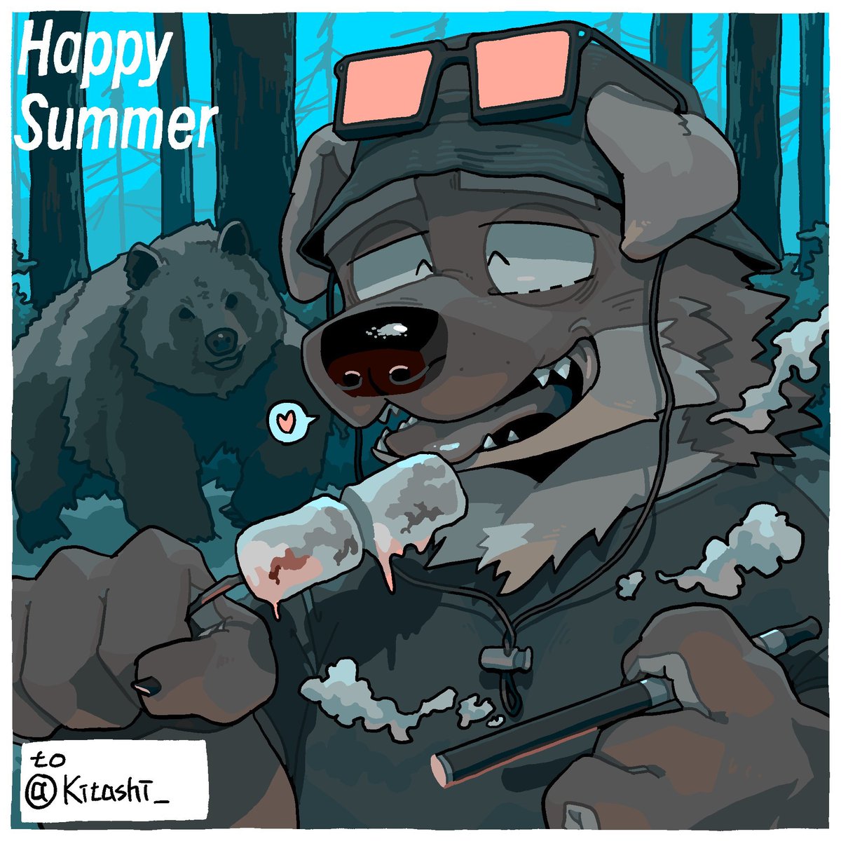 #DailyCutePost 3/9/2026, art by <a href="/vetiver_n/">べちべる</a> here and (at)vetivernakamura.b***.s***** on 🦋

Support good artists!