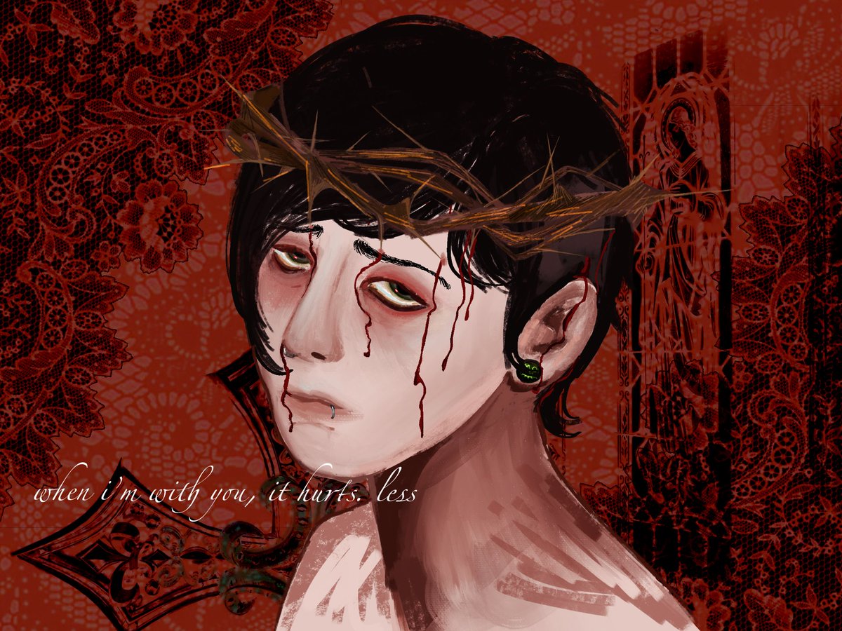 emodrenario's tweet image. .⋆♱⃓ unholyverse frank 

#frerard #unholyverse