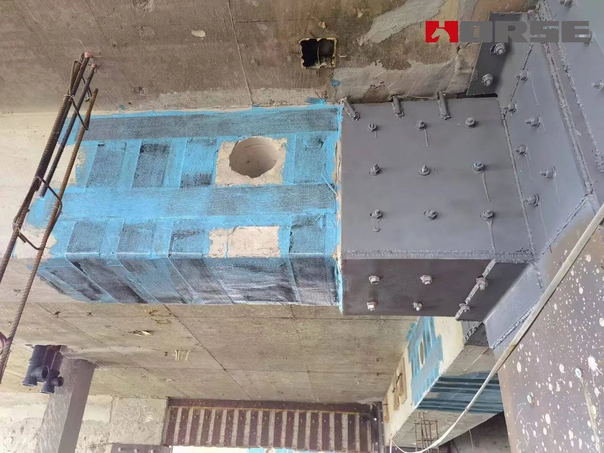 Shhorse_HM's tweet photo. Reinforcing Beam Openings

When structural beams are penetrated for MEP pipelines, the original load-bearing capacity is inevitably weakened. 

Carbon fiber reinforced polymer (CFRP) are expertly applied to the beam openings https://t.co/xX2IioQJHG