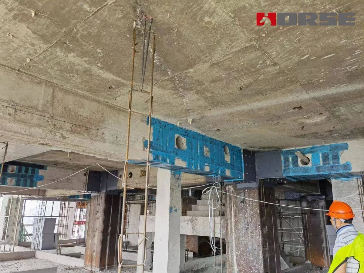 Shhorse_HM's tweet photo. Reinforcing Beam Openings

When structural beams are penetrated for MEP pipelines, the original load-bearing capacity is inevitably weakened. 

Carbon fiber reinforced polymer (CFRP) are expertly applied to the beam openings https://t.co/xX2IioQJHG