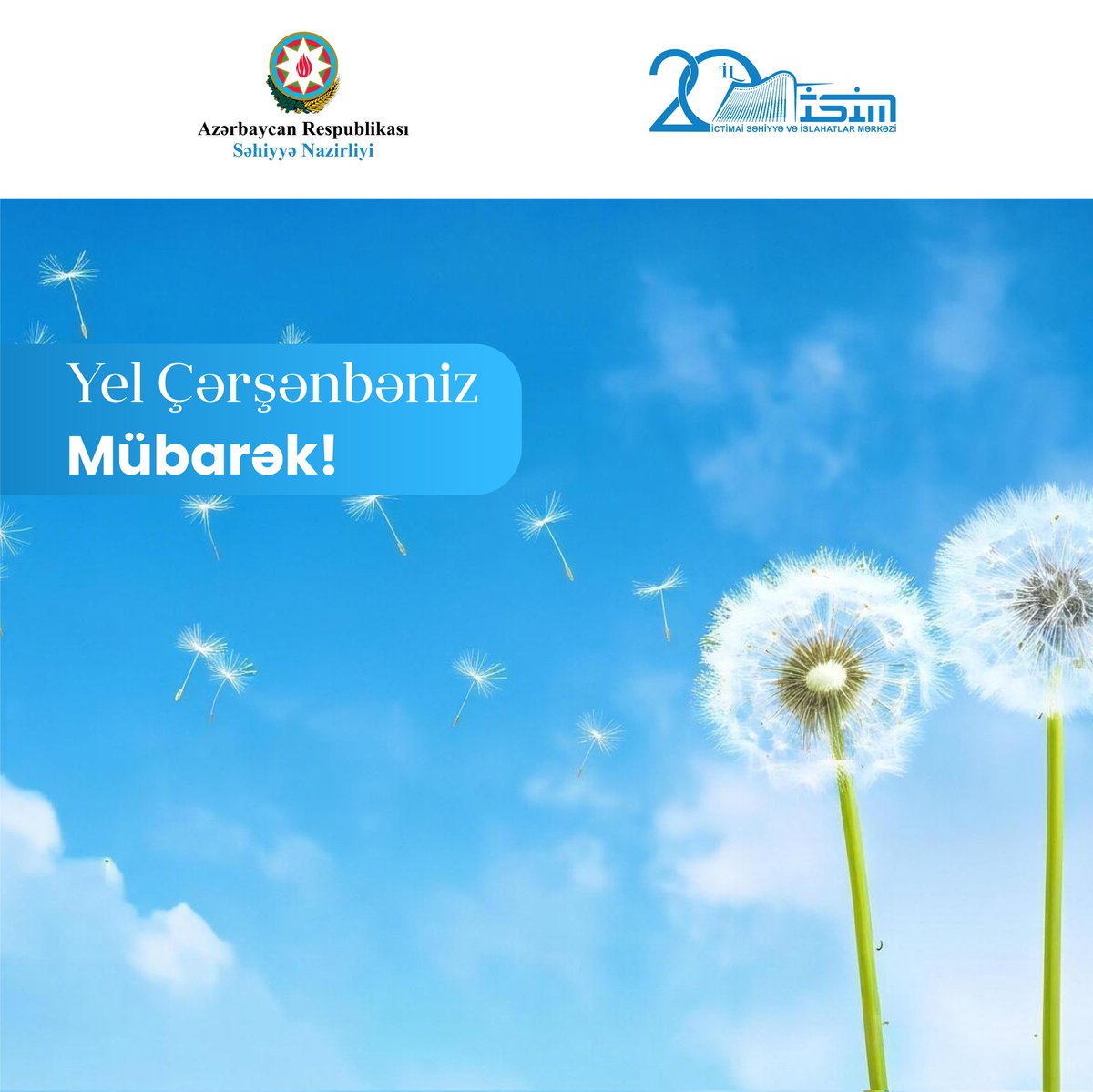 Yel çərşənbəniz mübarək!

#SəhiyyəNazirliyi
#İctimaiSəhiyyəvəİslahatlarMərkəzi
