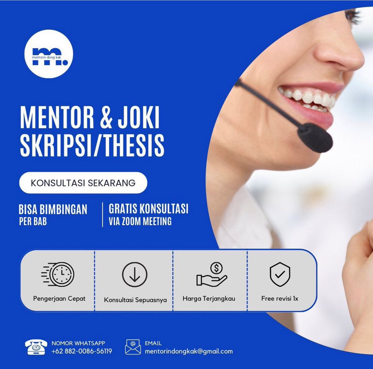 SmgMenfess's tweet photo. Ndes Kalau tugas akhir, skripsi, tesis, atau tugas kuliah udah bikin kamu capek &amp; stuck — gak perlu dipaksain sendiri. 

Serahin ke @mentorindongkak yang udah terbukti bantu banyak mahasiswa lulus. https://t.co/EOF1wtBbj3