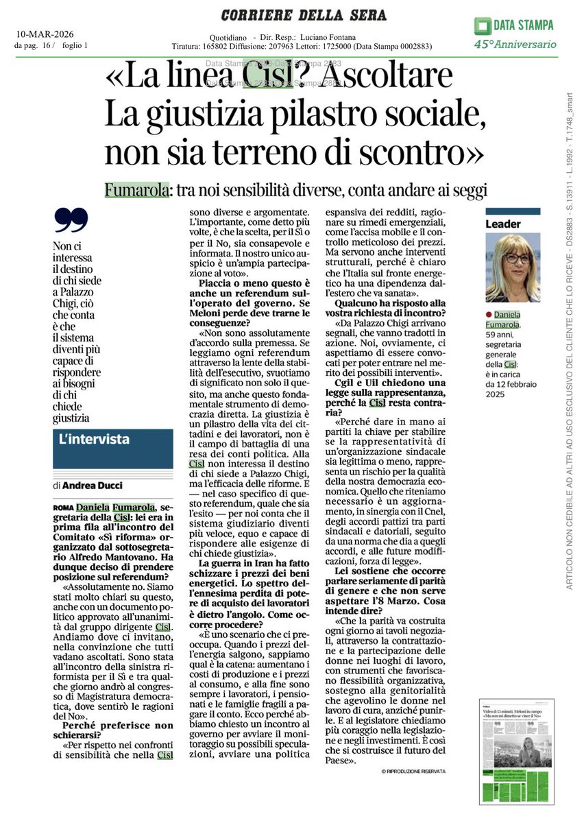 CISL Nazionale tweet media