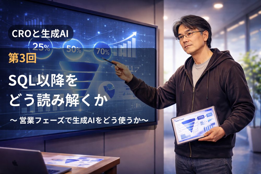 usacsystem's tweet photo. 📚【DXGO実践ブログ：CRO×生成AI 第3回】
SQL以降の営業フェーズで、生成AIは「精度の補正」「滞留の可視化」「失注構造の発見」をどう支えるのかを解説！
“感覚の営業”から“構造の営業”へ。
売上の再現性を高めたい方におすすめです👇
https://t.co/9slY1i1fbw
#DXGO #CRO ＃RevOps #生成AI https://t.co/6H83OlkJkX