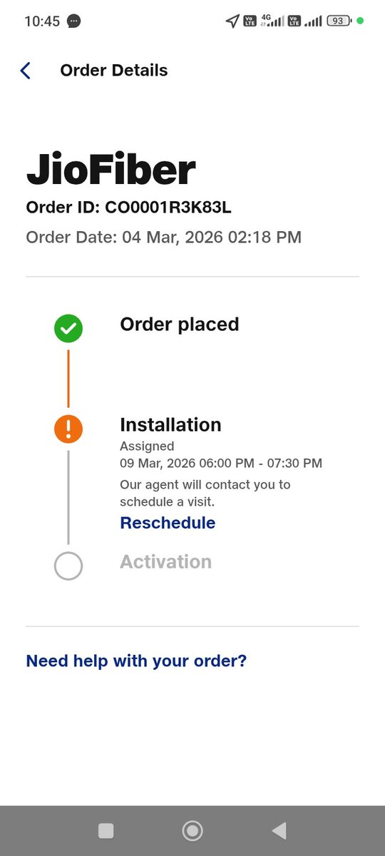 hdrazor's tweet photo. @JioCare 6 Days have passed. Yet no call no nothing. Bakwaas service https://t.co/ri3l24j938