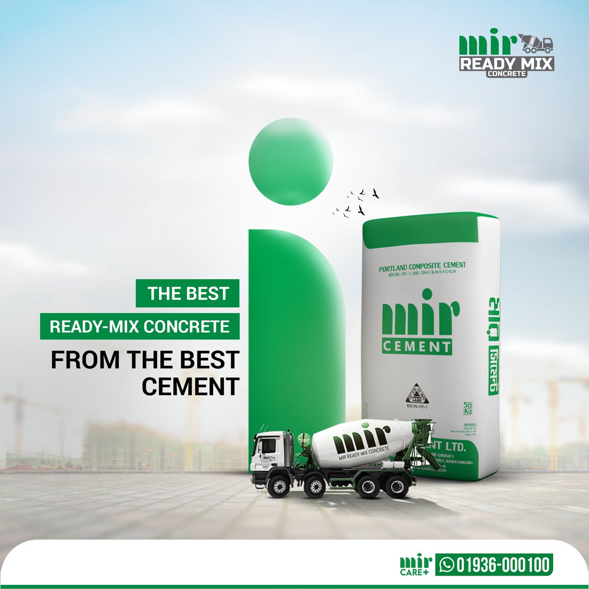 MirReadyMix's tweet photo. #MirCement is made from the finest raw materials using advanced technology. #MirReadyMixConcrete is produced with this same trusted cement. For a strong &amp; reliable foundation.

🌐https://t.co/IR760WG6J1
💬01936-000100 (WhatsApp)

#MirGroup #Bangladesh https://t.co/oPmuZ9a4IH
