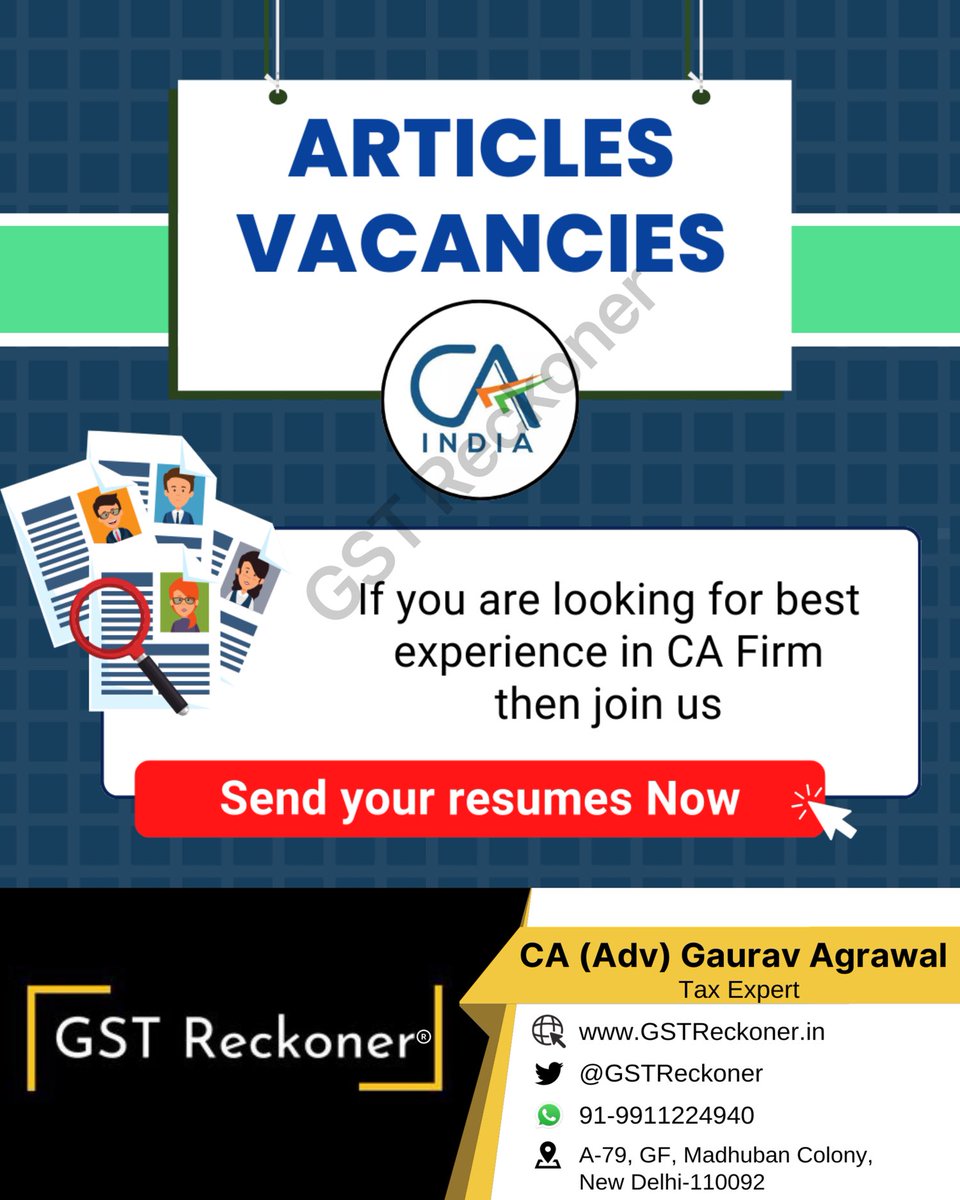 GST Reckoner®_CA (Adv) Gaurav Agrawal tweet media