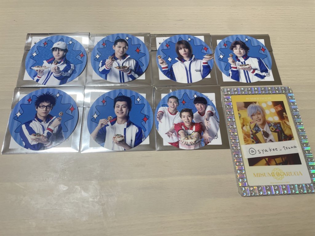 syakee_tsuna's tweet photo. 【譲渡/交換】 テニミュ　

譲
ランブロ:大石.不二.乾.桃城.トリオ.小春.森.内村
たこ焼き:越前.大石.不二.菊丸.乾.桃城.トリオ

求:河村.定価

11日現地手渡し希望です。
よろしくお願い致します。 https://t.co/Mq2412Gyzo