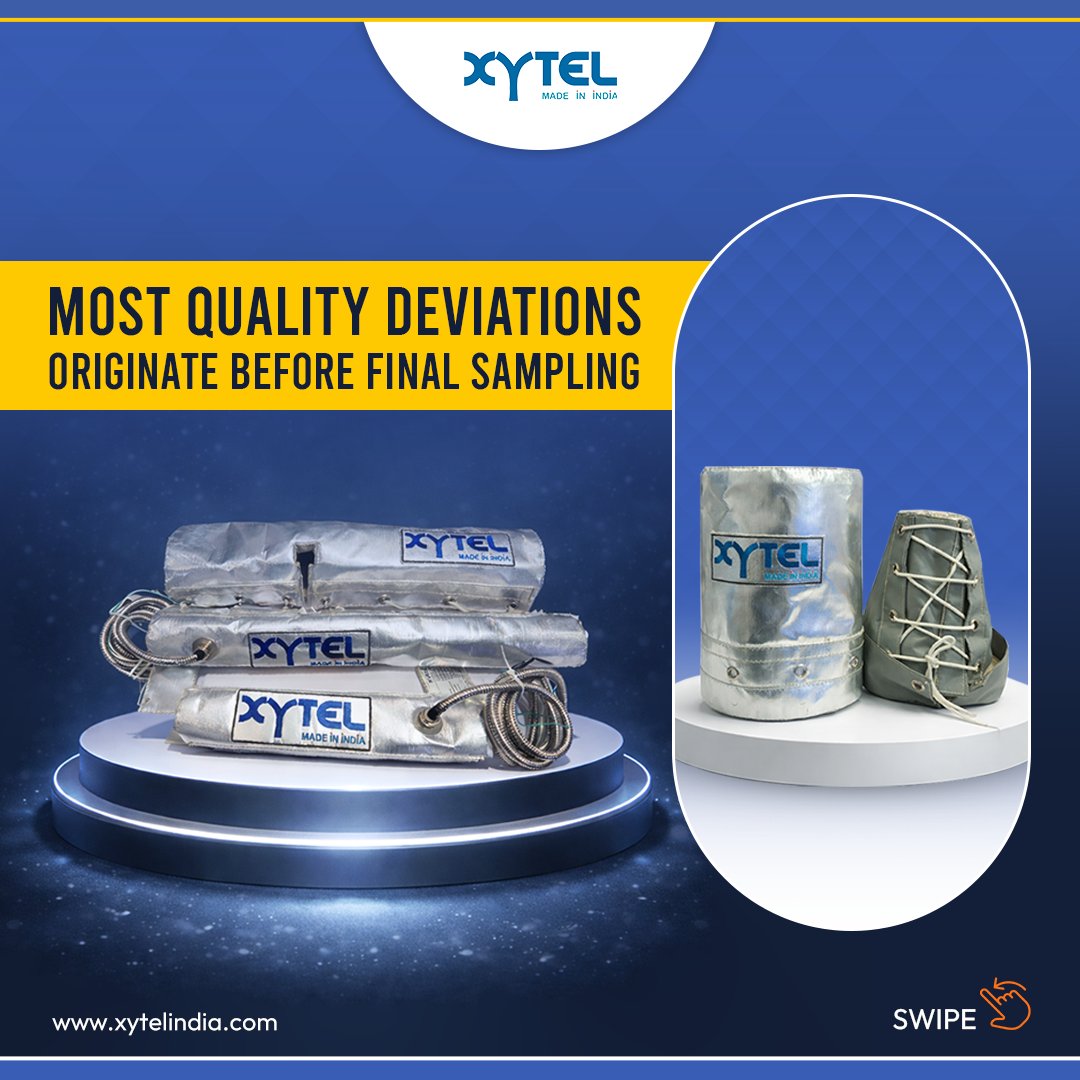 XytelIndia's tweet photo. Most quality deviations start before final sampling.
Early thermal instability and uneven heat transfer can quietly impact product integrity.
Xytel Heating Jackets help maintain stable process temperatures from the start.
#ThermalStability #ProcessEngineering #Manufacturing https://t.co/i9JAtpbEzA