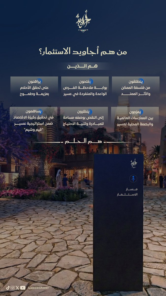 Jadhksa's tweet photo. يسرّنا في جادة الأفق لحلول الأعمال إطلاق 
مبادرة تمكين رواد الأعمال في القطاع اللوجستي والتقني، وذلك ضمن مسار الاستثمار في مبادرة أجاويد4

تهدف المبادرة إلى دعم وتمكين المشاريع عبر توفير حلول لوجستية وتشغيلية وتقنية متكاملة تساعد على إطلاق المشاريع الرقمية وتسريع نموها واستدامتها في منطقة عسير .  

📌 التسجيل متاح حتى 22 مارس 2026
https://t.co/YQBjVfKv3l

📩 للاستفسارات
info@jadh.sa

#أجاويد4
#عسير
#ريادة_الأعمال
#التجارة_الإلكترونية
#اللوجستيات 
@torod_co
@Adfaz_sa
@abhachamber
@MonshaatSA