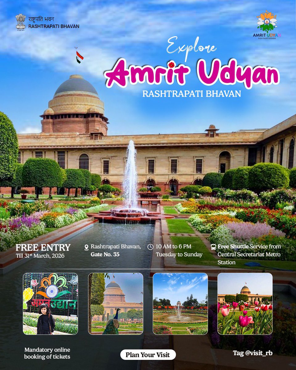 Rashtrapati Bhavan Visit tweet media