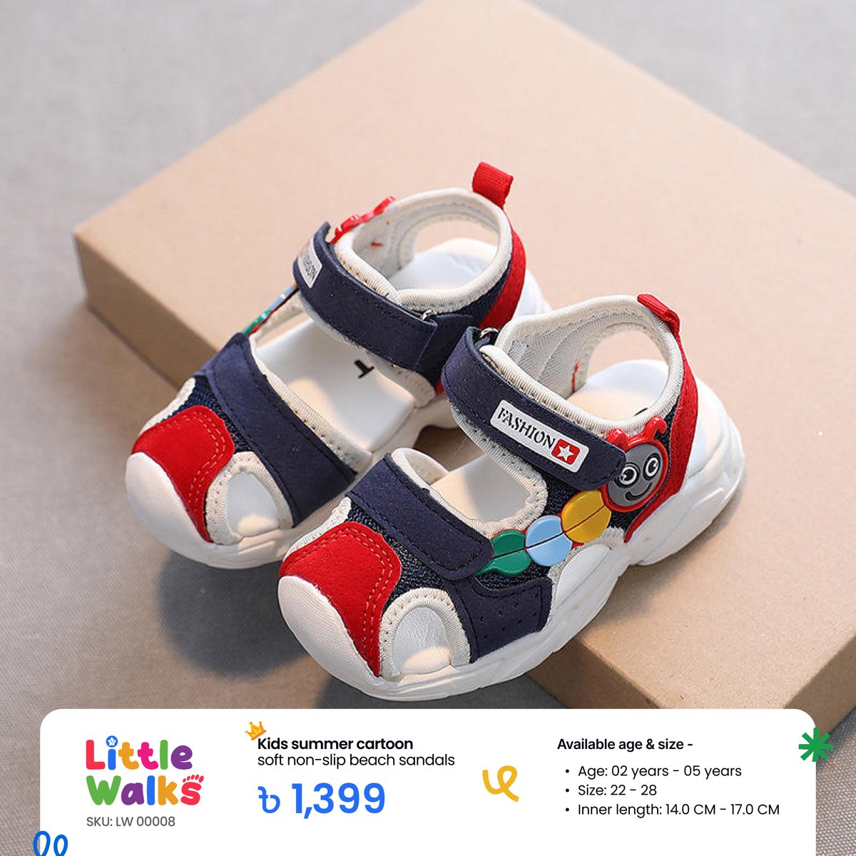 Littleswalk's tweet photo. 👣 Kids Summer Cartoon Soft Non-Slip Beach Sandals

গরমের দিনে ছোট্ট সোনামণির জন্য দরকার হালকা, আরামদায়ক এবং নিরাপদ kids summer sandals।

Little Walks নিয়ে এসেছে স্টাইলিশ cartoon baby sandals, যা বাচ্চাদের হাঁটা, খেলাধুলা এবং ডেইলি ইউজের জন্য দারুণ উপযোগী। https://t.co/4qNunTpjPn