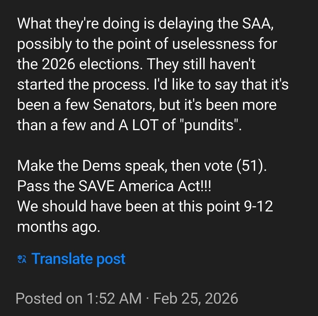 jaaXing's tweet photo. .@LeaderJohnThune,
You're full of it. We've known you were lying about the filibuster from day one. They taught it in middle school when we attended. And yes, we want #ElectionIntergrity!
Do your job.
Pass the SAVE America Act! https://t.co/IHQZrmBzeq