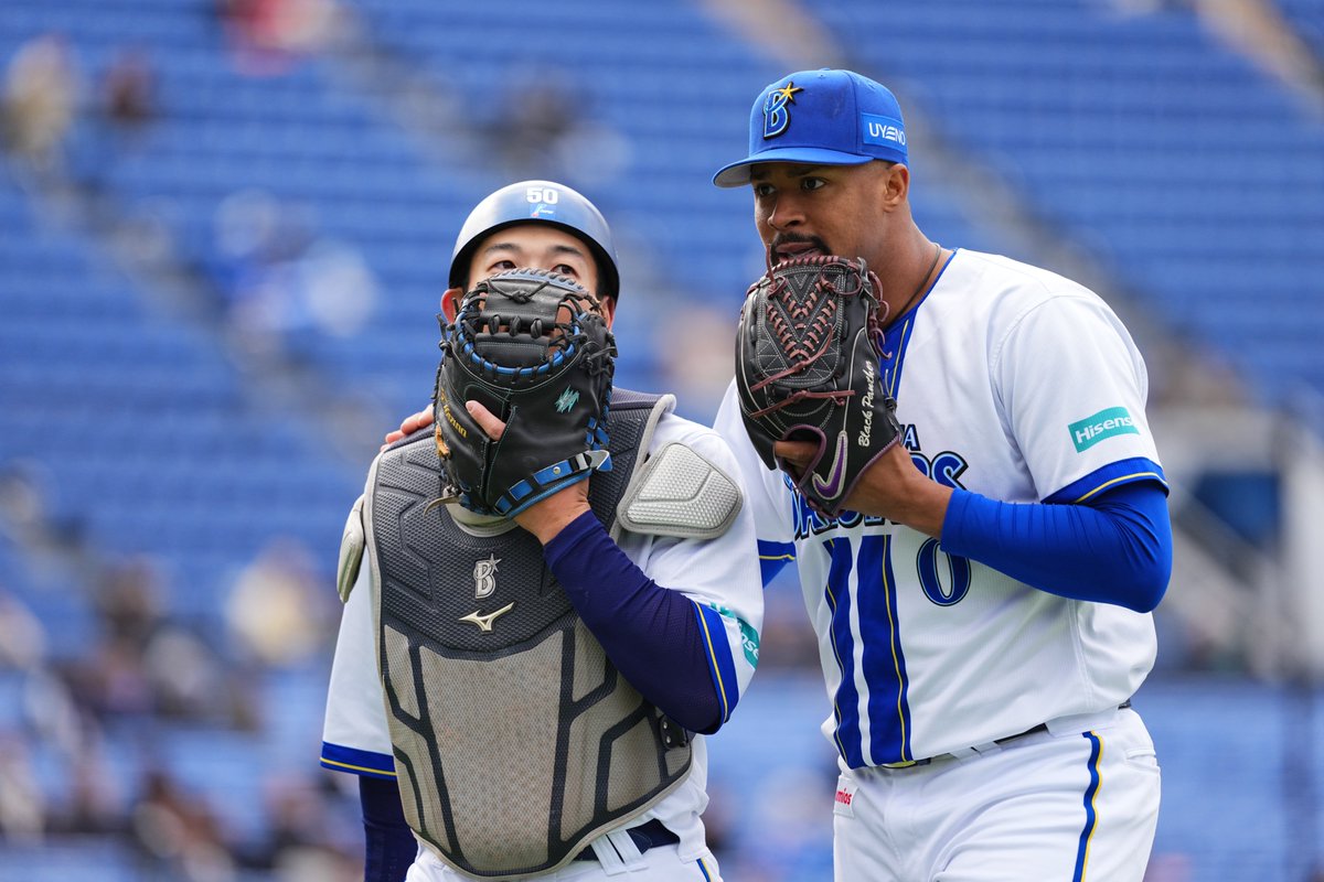 4回64球4三振1失点で好投の #デュプランティエ 選手と捕手の #山本祐大